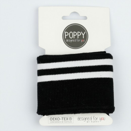 Poppy Cuff - schwarz / weiss