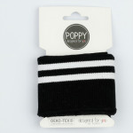 Manchette Poppy - noir / blanc