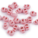 Arrêt de cordon petit rond 15 mm rose
