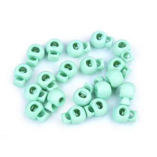 Arrêt de cordon petit rond 15 mm menthe
