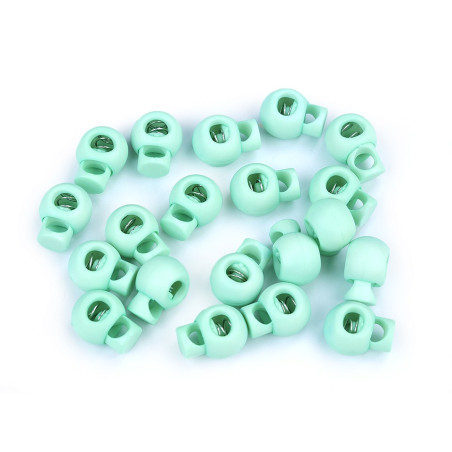 Arrêt de cordon petit rond 15 mm menthe