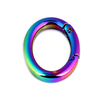 Pocket carabiner Oval rainbow