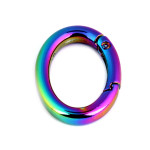Mousqueton de poche ovale arc-en-ciel