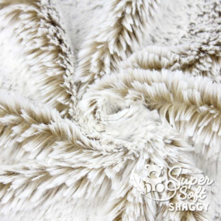 Nicki - Kullaloo Shaggy dip-dye camel 15 mm - 100 x 75 cm