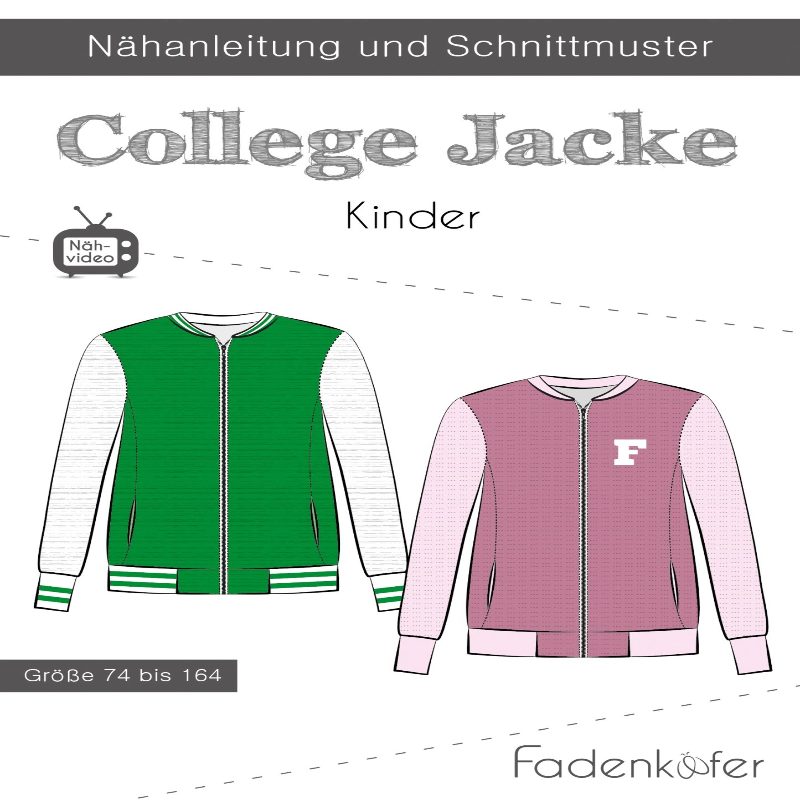 Fadenkäfer - College Jacke Kinder