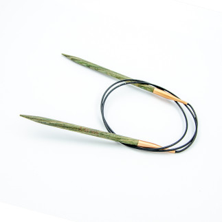 Wooden circular knitting needle "knit yourself happy" 60cm