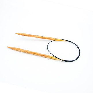 Wooden circular knitting needle "knit yourself happy" 60cm