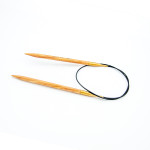 Wooden circular knitting needle "knit yourself happy" 60cm