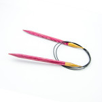Wooden circular knitting needle "knit yourself happy" 60cm