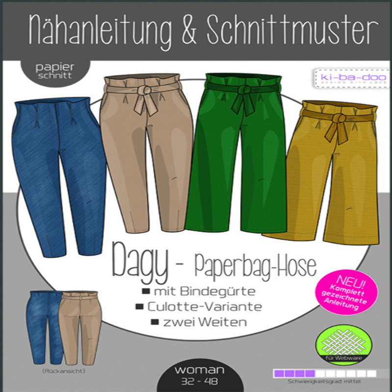 Pantalon paperbag pour femme Ki-Ba-Doo Dagy