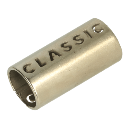 Cord end - metal classic 11mm silver matt