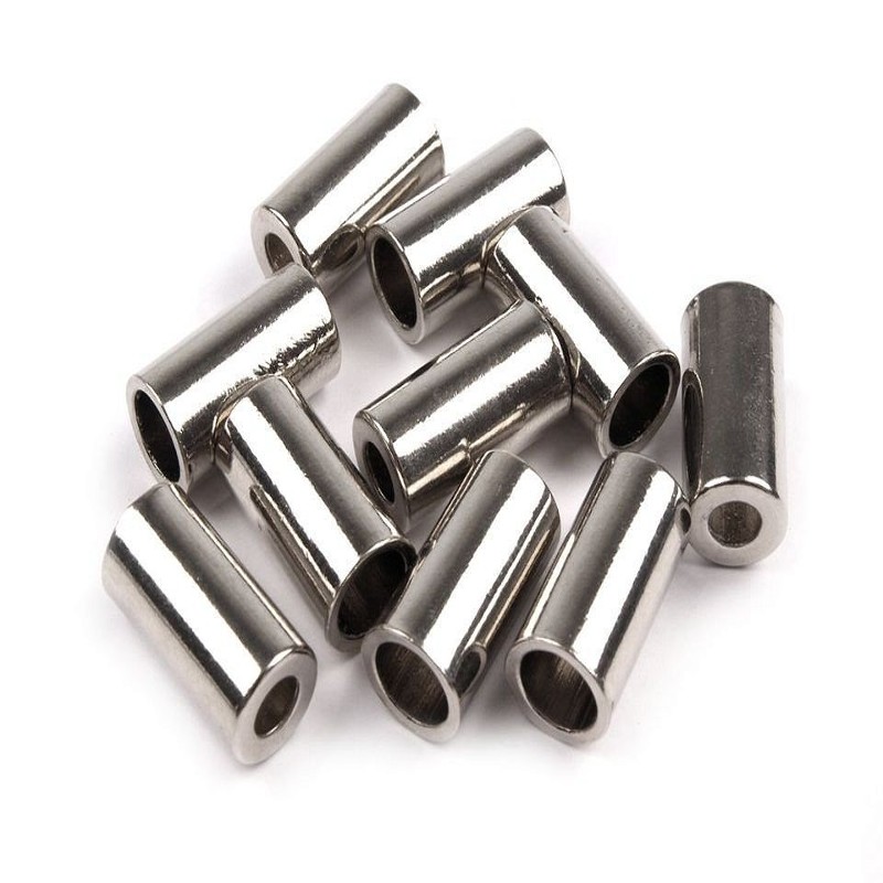 Cord end - metal silver 5.5mm