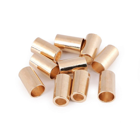 Cord end - metal rose gold 5.5mm