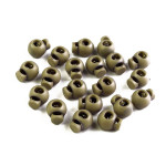 Cord stopper small round 15mm khaki