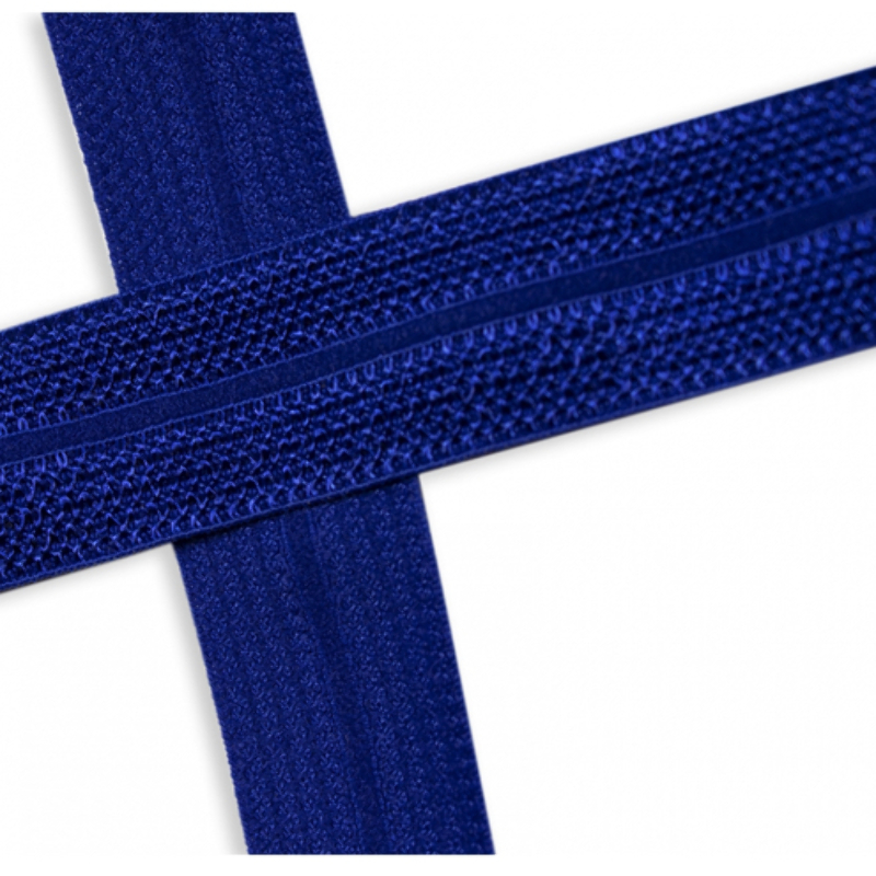 Ruban de bordure élastique Jacquard cobalt (qt)