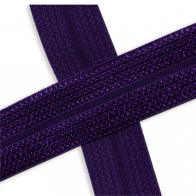 Elastic edging tape Jacquard violet (qt)