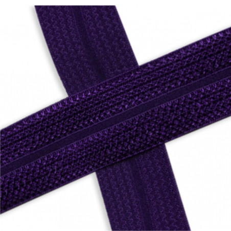 Ruban de bordure élastique jacquard violet (qt)
