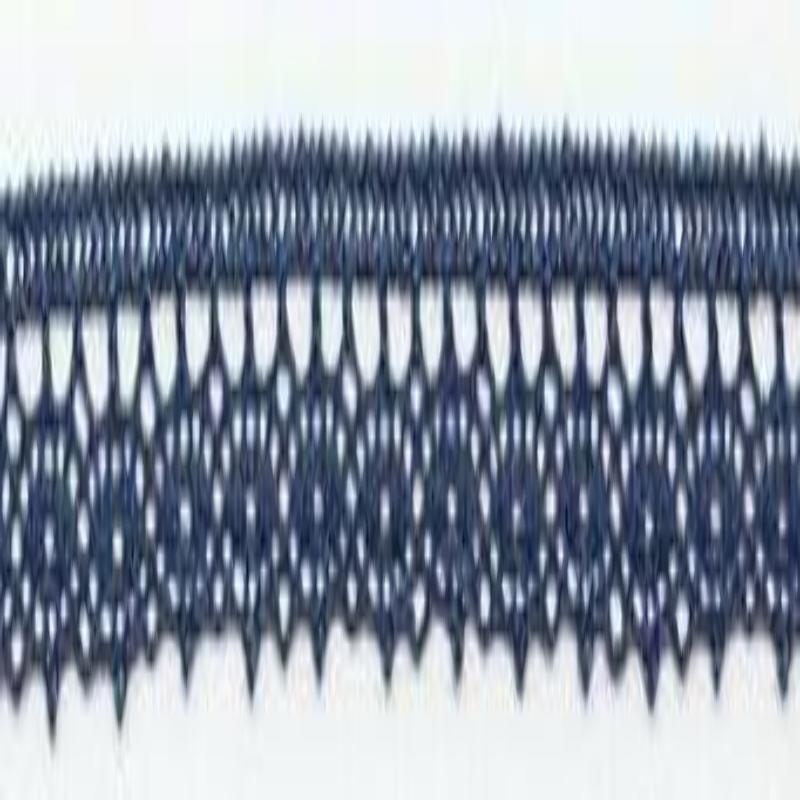 Bobbin lace fine 13mm dark grey (w) Bobbin lace fine 13mm dark grey (w)
