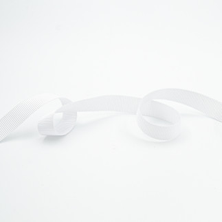 Ripsband - 10 mm, blanc 401
