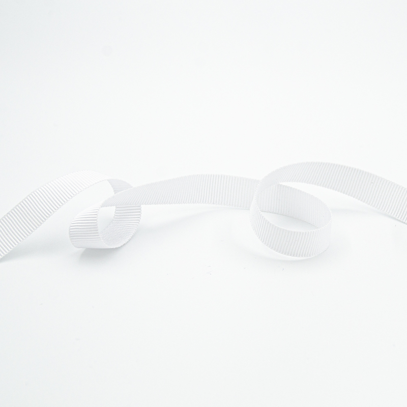 Grosgrain ribbon - 10mm, white 401