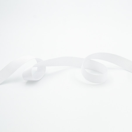 Ripsband - 10 mm, blanc 401