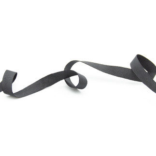 Ruban gros-grain - 10 mm, anthracite 720