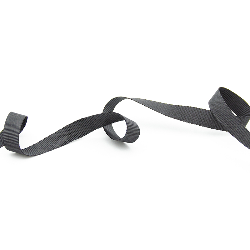 Grosgrain ribbon - 10mm, anthracite 720