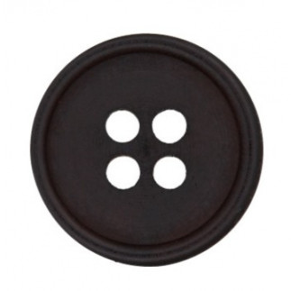 Bouton de chemise noir 11 mm - 5 pièces