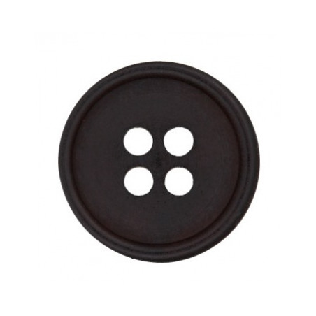 Bouton de chemise noir 11 mm - 5 pièces