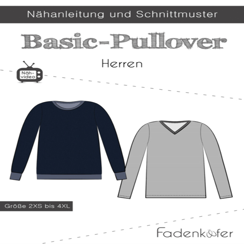 Fadenkäfer - Basic-Pullover Herren