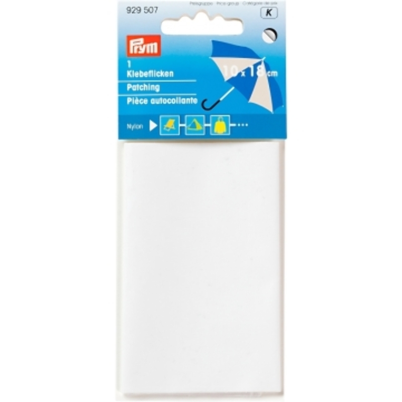 Nylon patch self-adhesive white