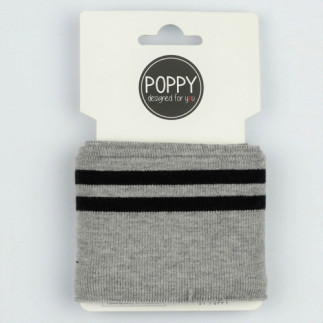 Poppy Cuff - melange grau/schwarz