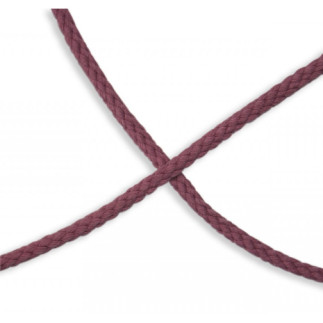 Cordon en coton 6 mm vieux rose (qt)