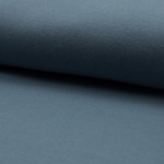 Bords côtes lisse bleu fumée (qt920)