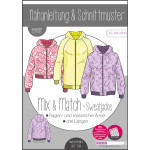 Ki-Ba-Doo women's mix & match sweatshirt jacket Ki-Ba-Doo women's mix & match sweatshirt jacket