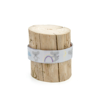 Webbing - Urmelis Stoffwelt - Koala Sky white