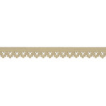 tissu de dentelle élastique fleurs gris pierre (qt)
