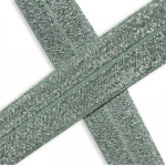Elastic edging tape mint glitter (qt)
