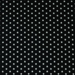 Woven Cotton poplin - Mini Stars black