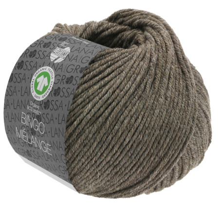 Lana Grossa - Bingo mélange GOTS gris-marron (324)