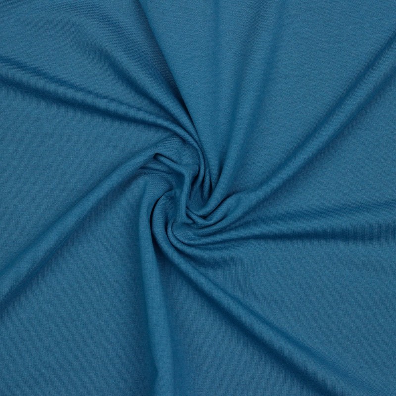 Organic french terry - plain denim (v)