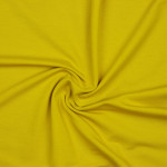 Organic french terry - plain mustard (v)