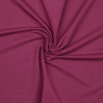 Organic french terry - plain berry (v)