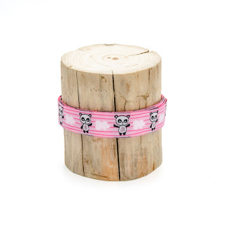 Webbing - Urmelis Stoffwelt - Panda pink