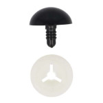 Safety eyes black 10mm - 1 pc.