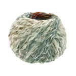 Lana Grossa - lala Berlin Stripy blanc/grau/rost/orange (01)