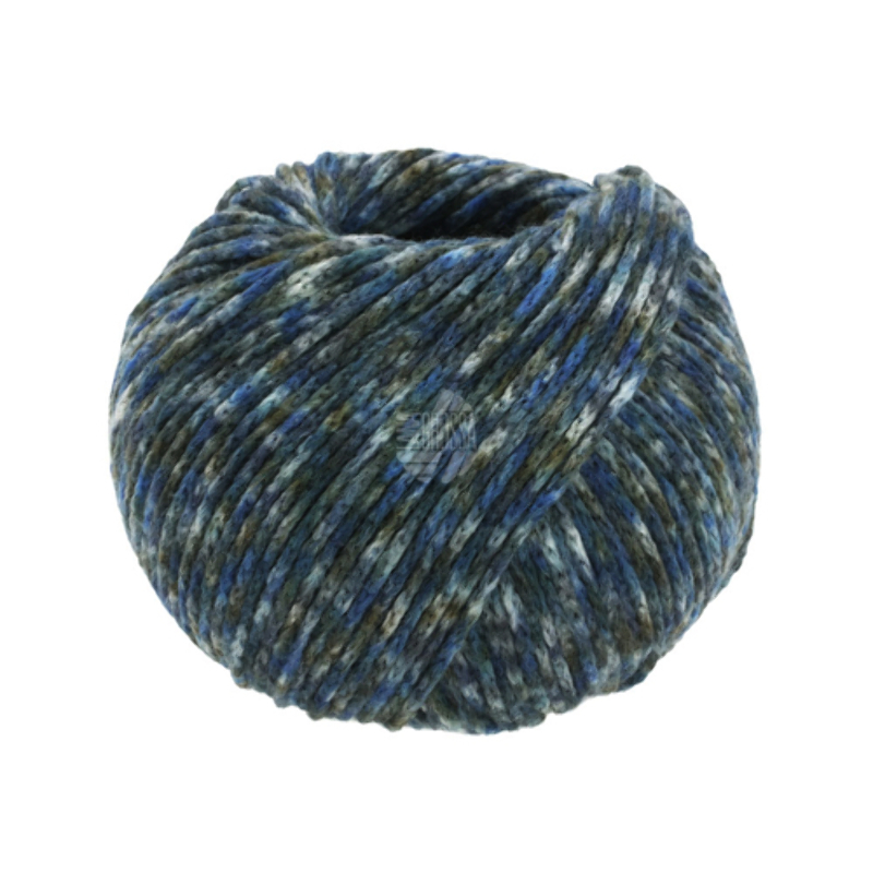 Lana Grossa - Cool Merino Print dunkel-/hellblau/umbra (104)