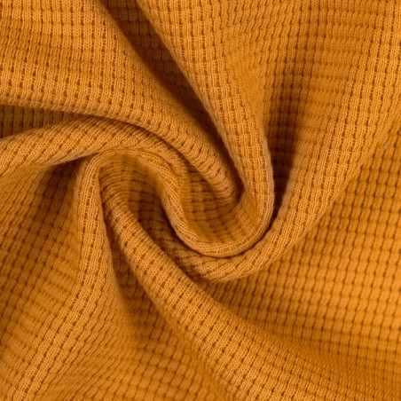 Waffle jersey Clarissa ochre (315)