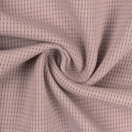 Waffle jersey Clarissa light old pink (435)