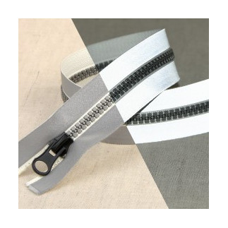 Trouser/pocket zipper - reflective, not divisible